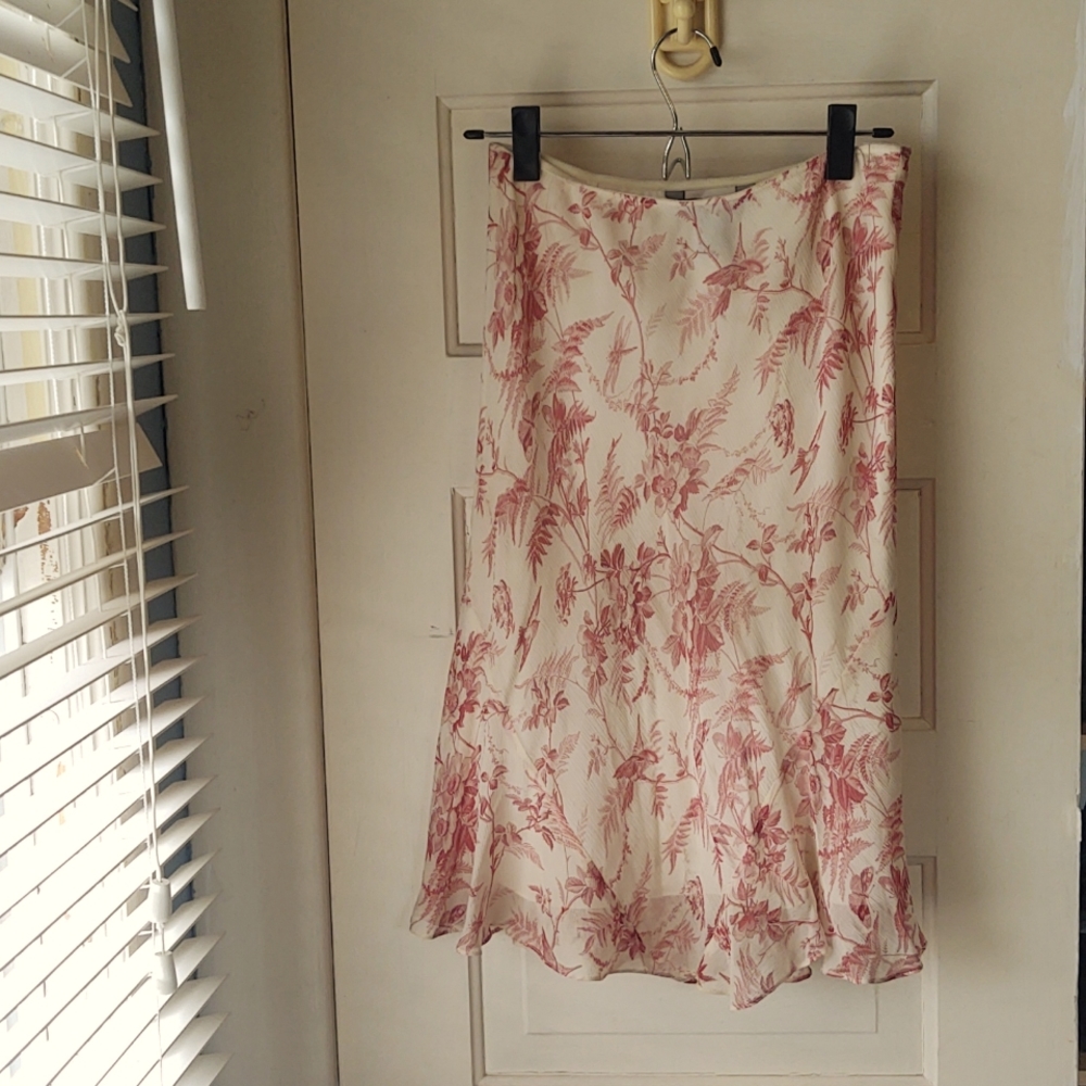 Romantic silk skirt, vintage Express